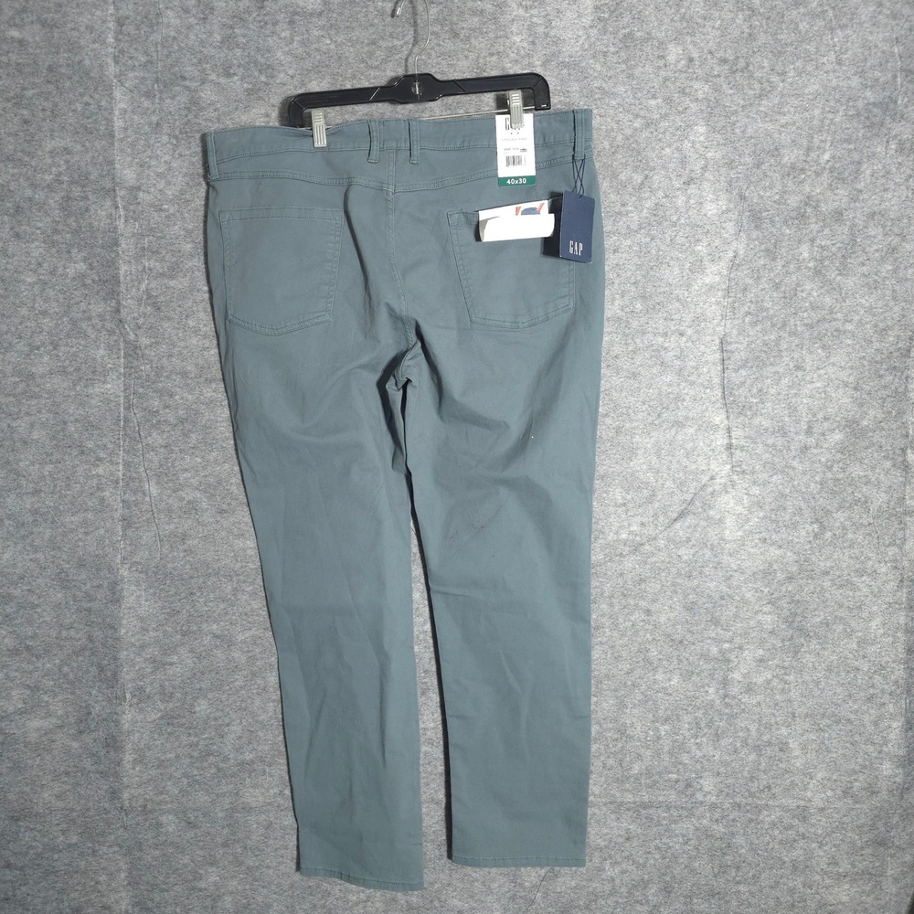GAP 5 Pocket Pant Mens 40x30 Blue Slim Fit Stretch Twill GP007911 Cotton Casual - Picture 2 of 12